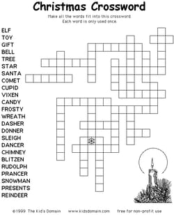 Christmas Word Puzzle
