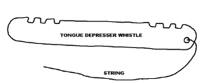 Tongue Depresser Whistle