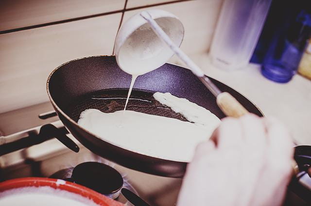 cooking pancake